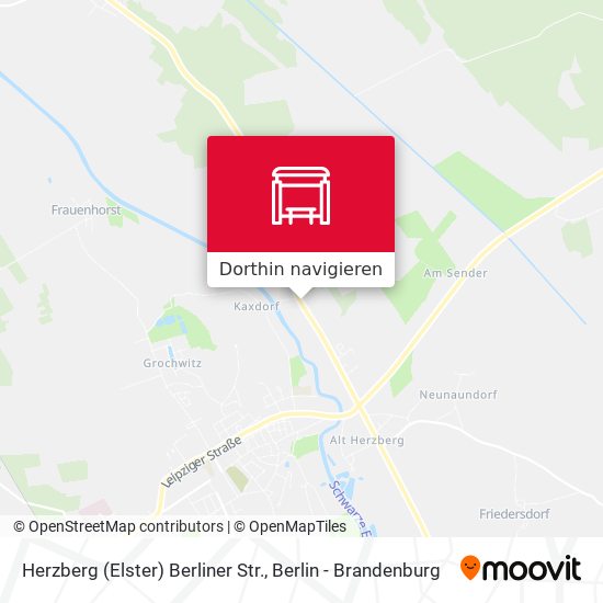 Herzberg (Elster) Berliner Str. Karte