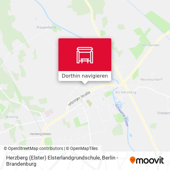 Herzberg (Elster) Elsterlandgrundschule Karte