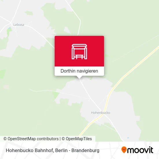 Hohenbucko Bahnhof Karte