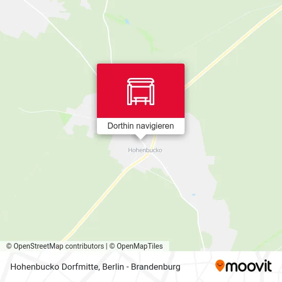 Hohenbucko Dorfmitte Karte