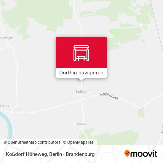 Koßdorf Höheweg Karte