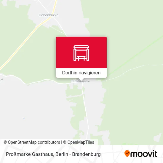 Proßmarke Gasthaus Karte