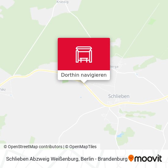 Schlieben Abzweig Weißenburg Karte