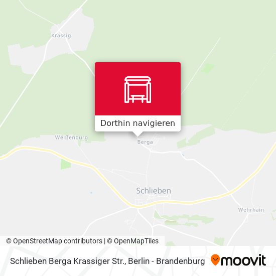 Schlieben Berga Krassiger Str. Karte