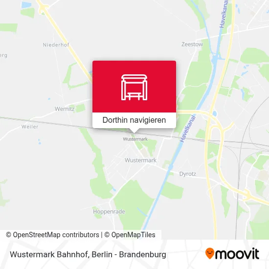 Wustermark Bahnhof Karte