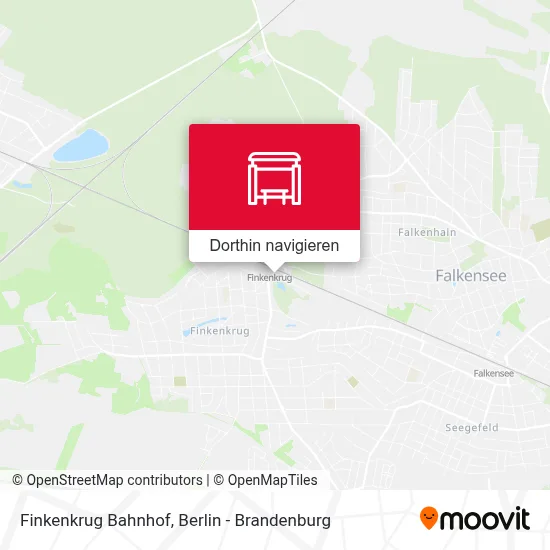 Finkenkrug Bahnhof Karte