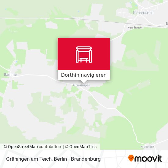 Gräningen am Teich Karte