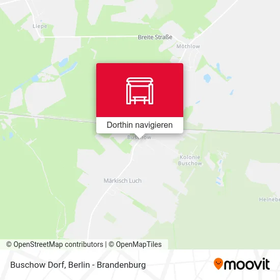 Buschow Dorf Karte