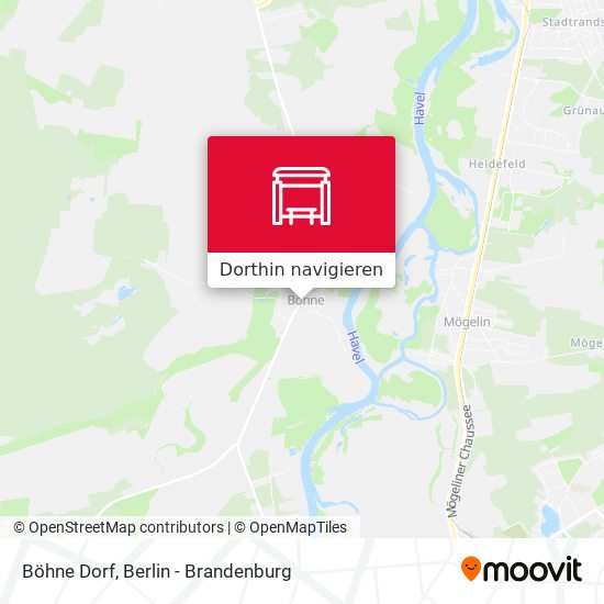 Böhne Dorf Karte