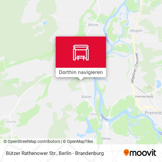 Bützer Rathenower Str. Karte