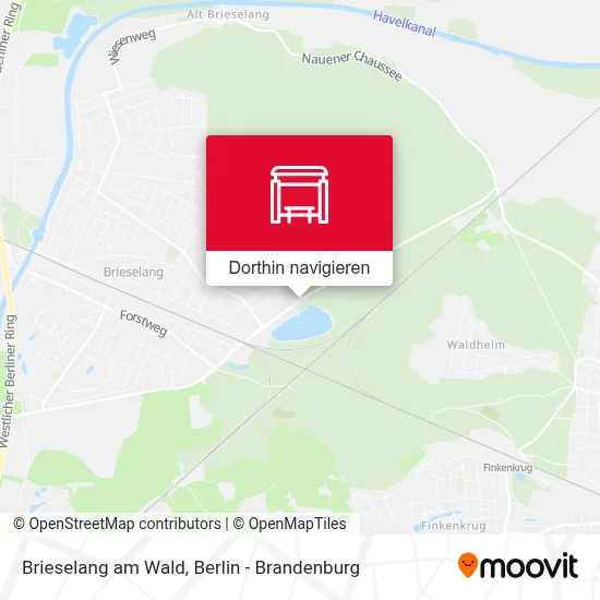 Brieselang am Wald Karte