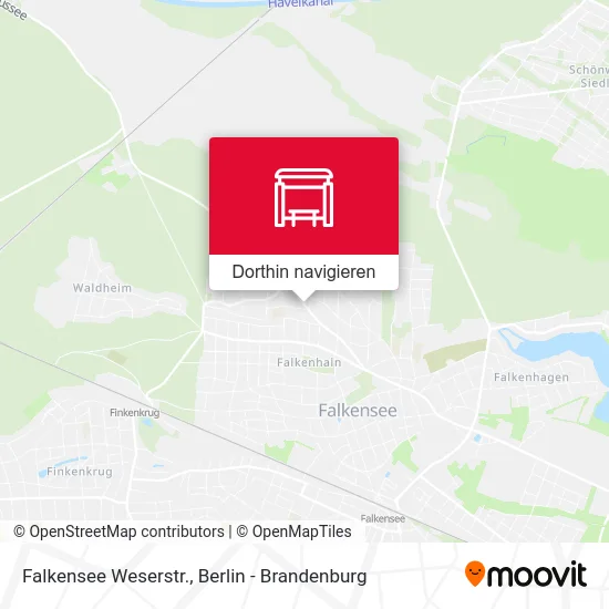Falkensee Weserstr. Karte