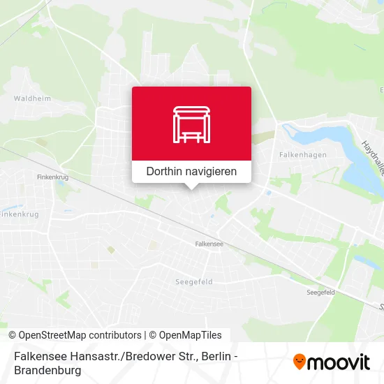 Falkensee Hansastr. / Bredower Str. Karte