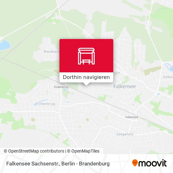 Falkensee Sachsenstr. Karte