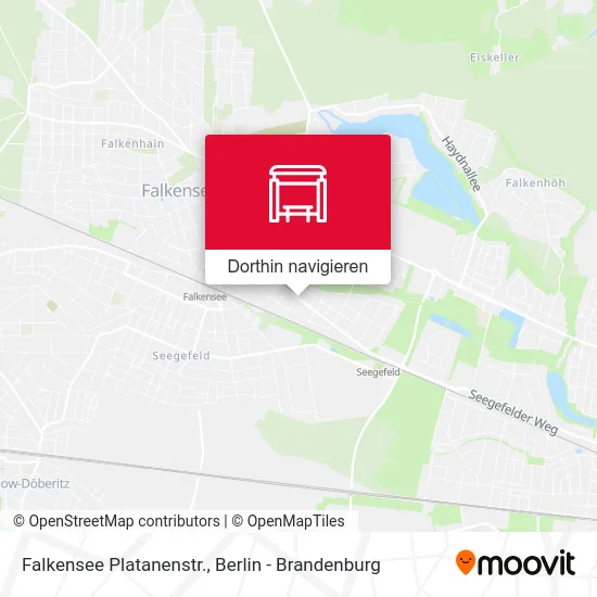 Falkensee Platanenstr. Karte