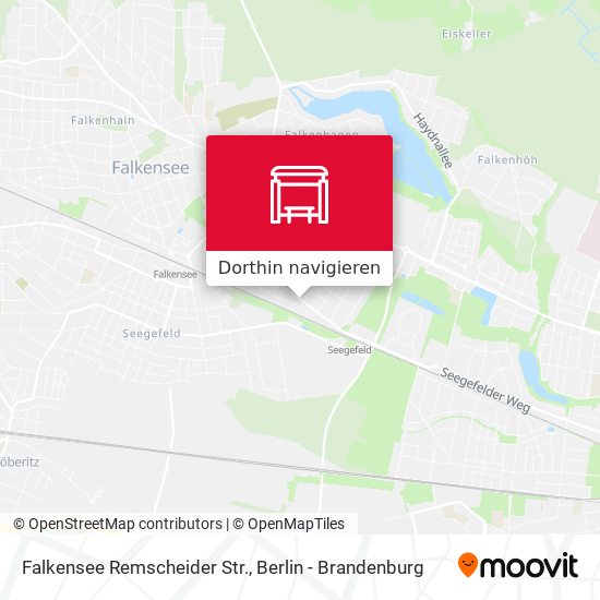 Falkensee Remscheider Str. Karte