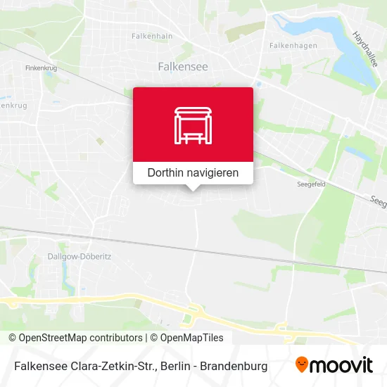 Falkensee Clara-Zetkin-Str. Karte