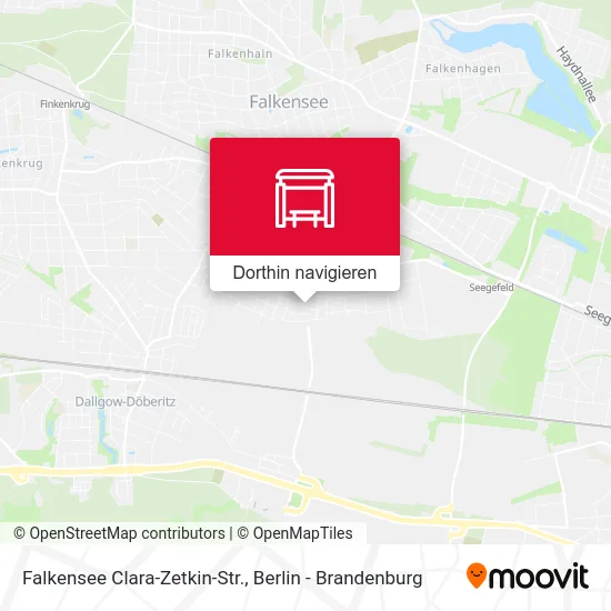 Falkensee Clara-Zetkin-Str. Karte
