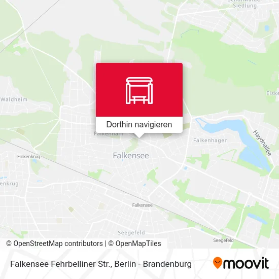 Falkensee Fehrbelliner Str. Karte