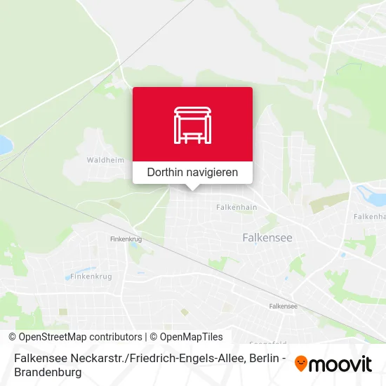 Falkensee Neckarstr. / Friedrich-Engels-Allee Karte