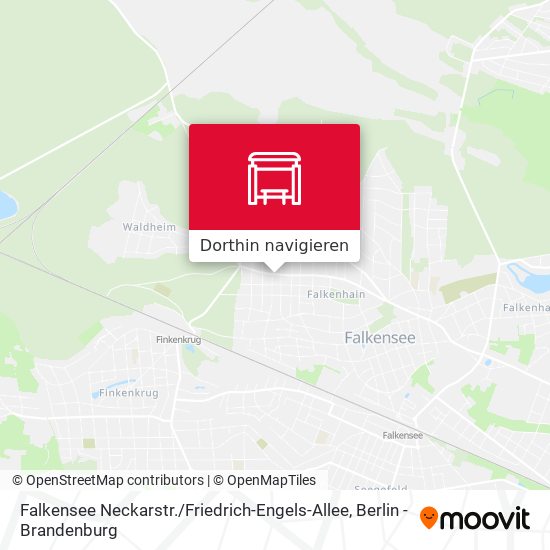 Falkensee Neckarstr. / Friedrich-Engels-Allee Karte