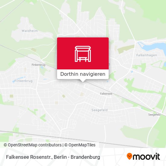 Falkensee Rosenstr. Karte