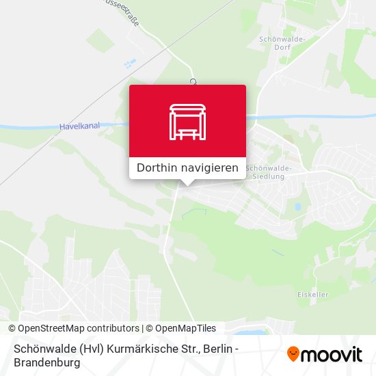 Schönwalde (Hvl) Kurmärkische Str. Karte