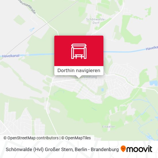 Schönwalde (Hvl) Großer Stern Karte