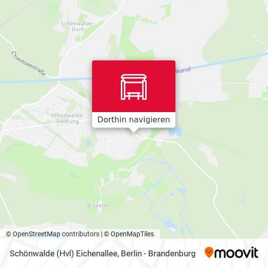 Schönwalde (Hvl) Eichenallee Karte