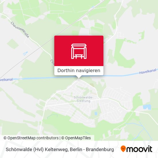 Schönwalde (Hvl) Keltenweg Karte