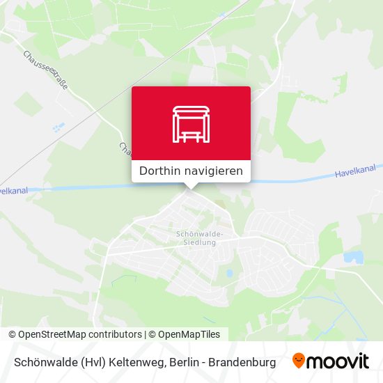 Schönwalde (Hvl) Keltenweg Karte