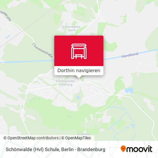 Schönwalde (Hvl) Schule Karte
