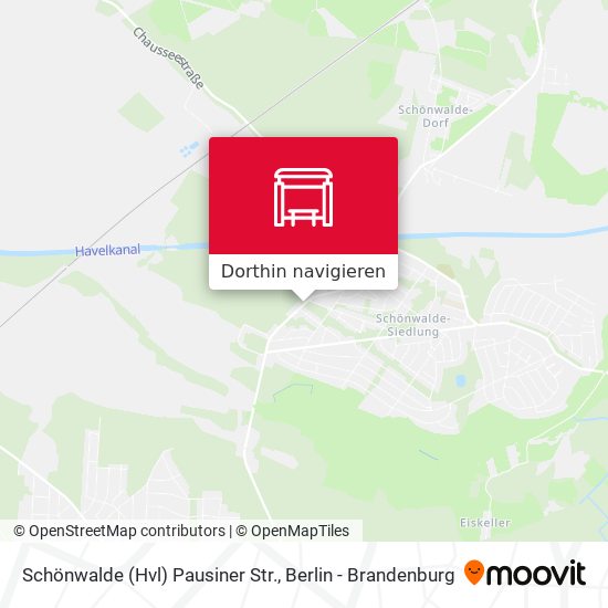 Schönwalde (Hvl) Pausiner Str. Karte