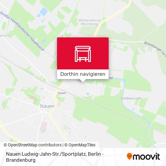 Nauen Ludwig-Jahn-Str. / Sportplatz Karte