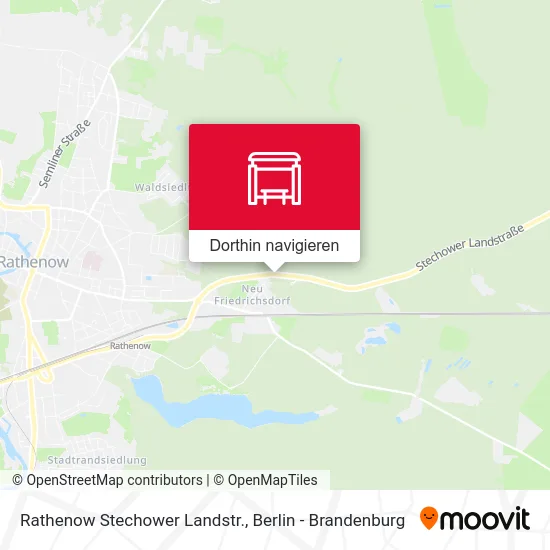 Rathenow Stechower Landstr. Karte