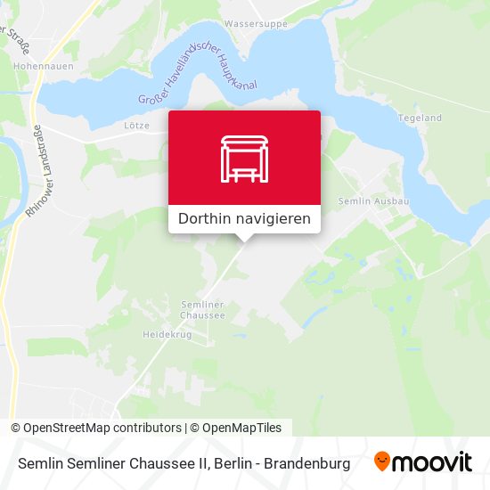Semlin Semliner Chaussee II Karte