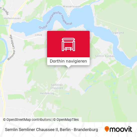 Semlin Semliner Chaussee II Karte