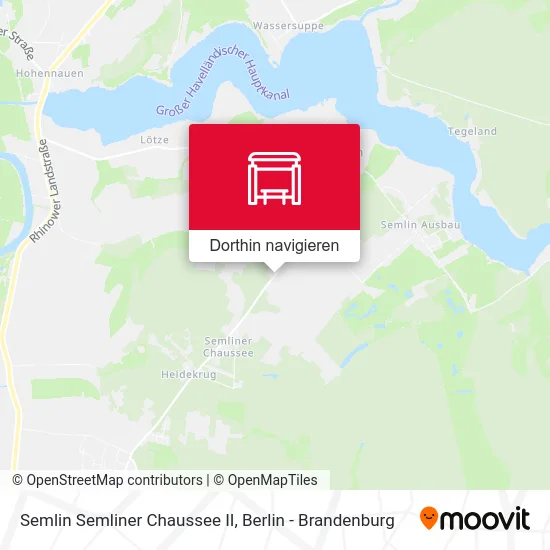 Semlin Semliner Chaussee II Karte