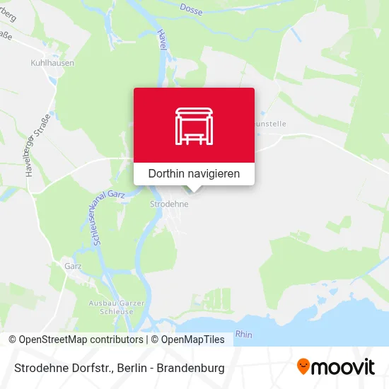 Strodehne Dorfstr. Karte