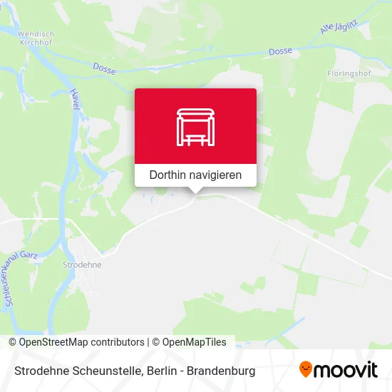 Strodehne Scheunstelle Karte