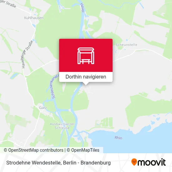 Strodehne Wendestelle Karte