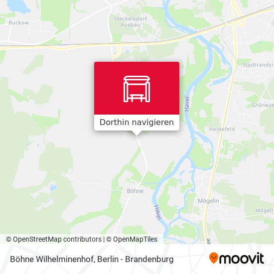 Böhne Wilhelminenhof Karte