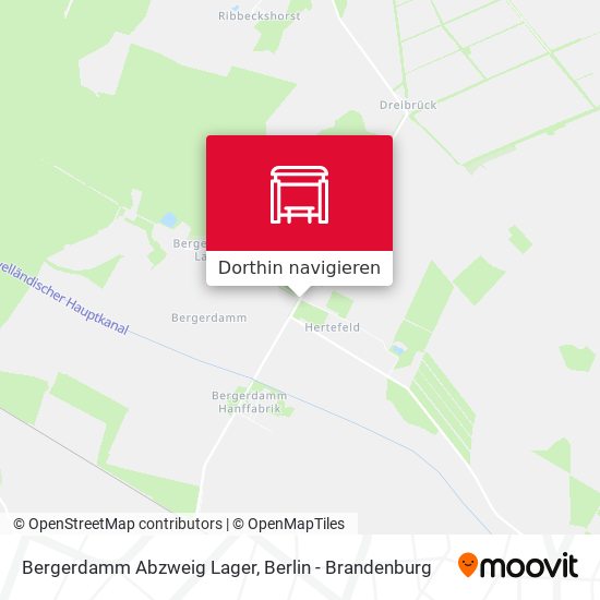 Bergerdamm Abzweig Lager Karte