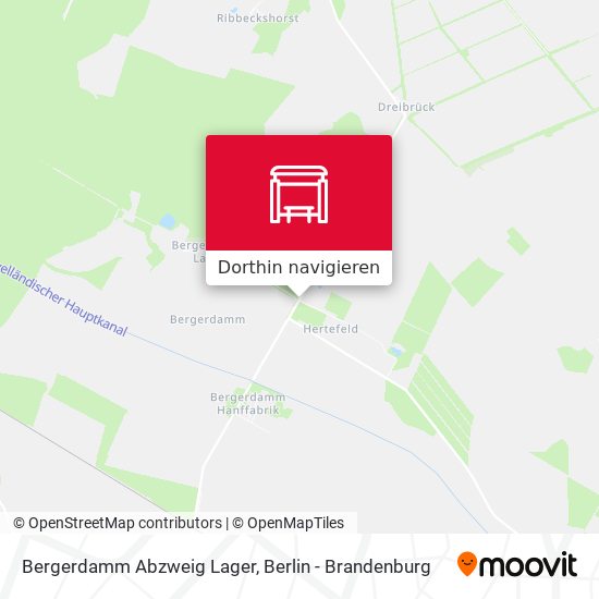 Bergerdamm Abzweig Lager Karte