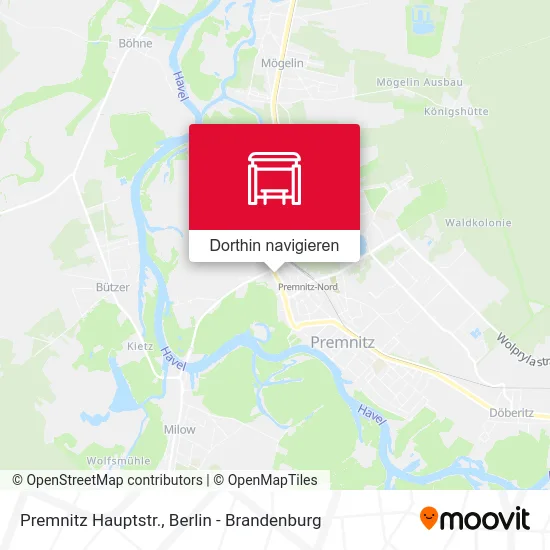 Premnitz Hauptstr. Karte