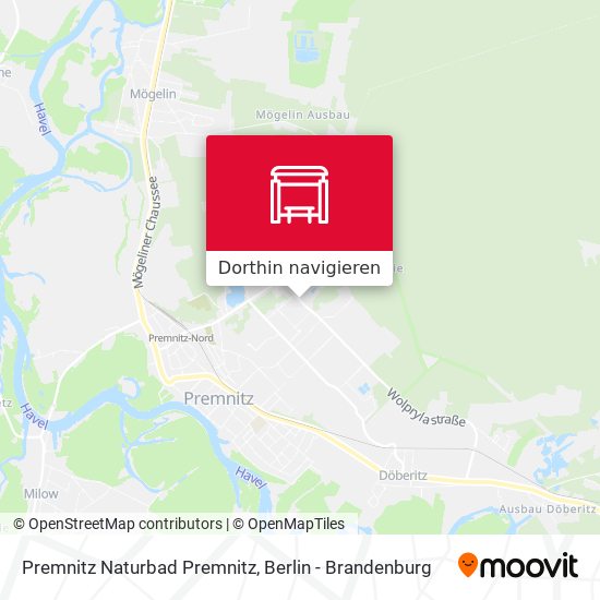 Premnitz Naturbad Premnitz Karte