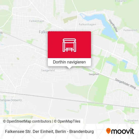 Falkensee Str. Der Einheit Karte