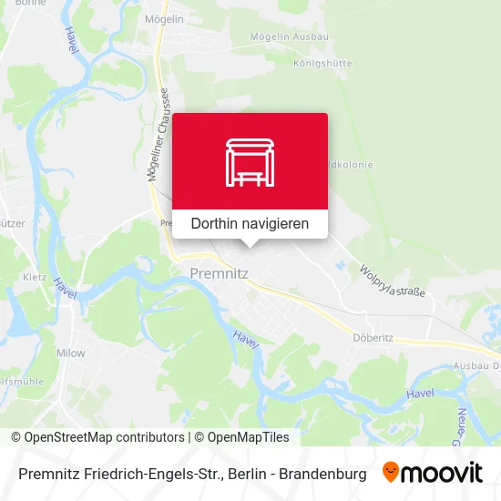 Premnitz Friedrich-Engels-Str. Karte