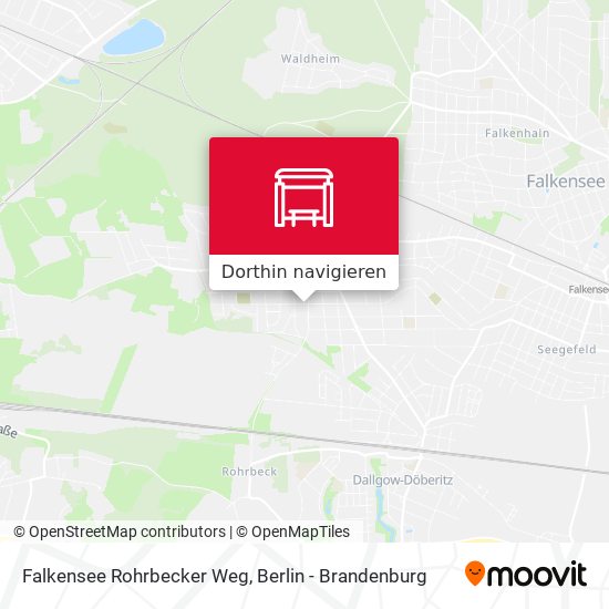 Falkensee Rohrbecker Weg Karte