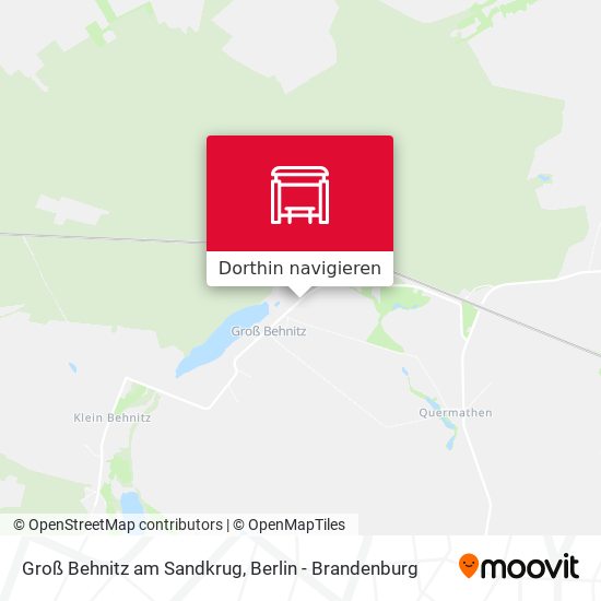 Groß Behnitz am Sandkrug Karte
